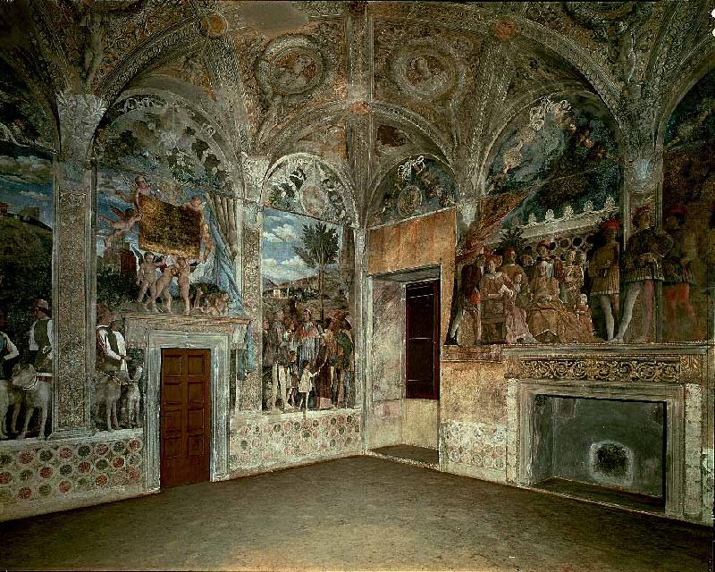 View of the West and North Walls, MANTEGNA, Andrea